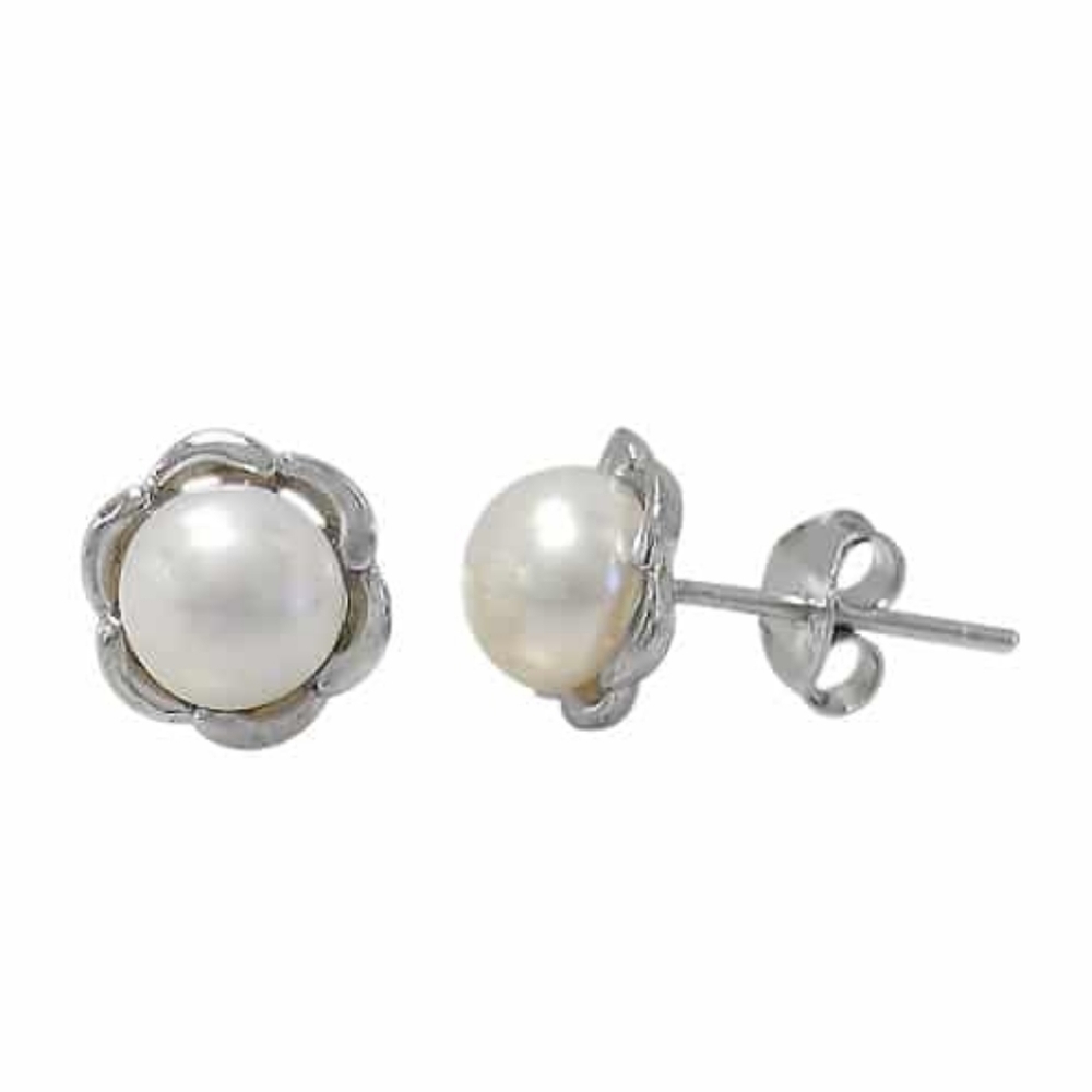 Host PICK!! Sterling silver freshwater pearl stud earrings nwt